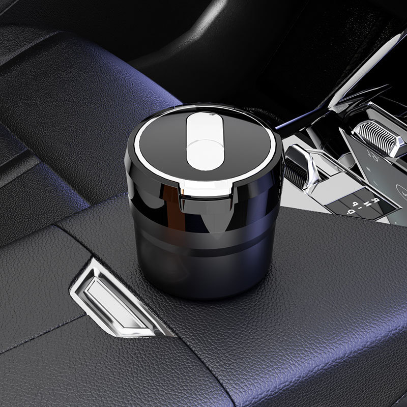 Auto popolník s LED nočným svetlom a zdvíhacím vekom, keramická vnútorná vložka, ohňovzdorný (Model Y17 • Značka: sanpai • Materiál: ABS s keramickou vložkou • Hmotnosť: 254 g • Výrobný proces: liatie)