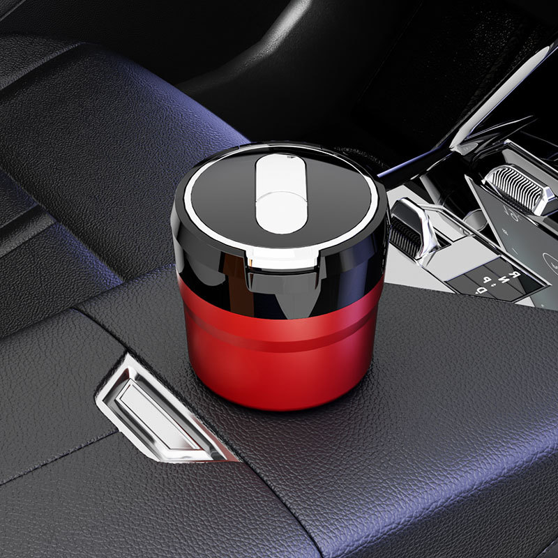 Auto popolník s LED nočným svetlom a zdvíhacím vekom, keramická vnútorná vložka, ohňovzdorný (Model Y17 • Značka: sanpai • Materiál: ABS s keramickou vložkou • Hmotnosť: 254 g • Výrobný proces: liatie)