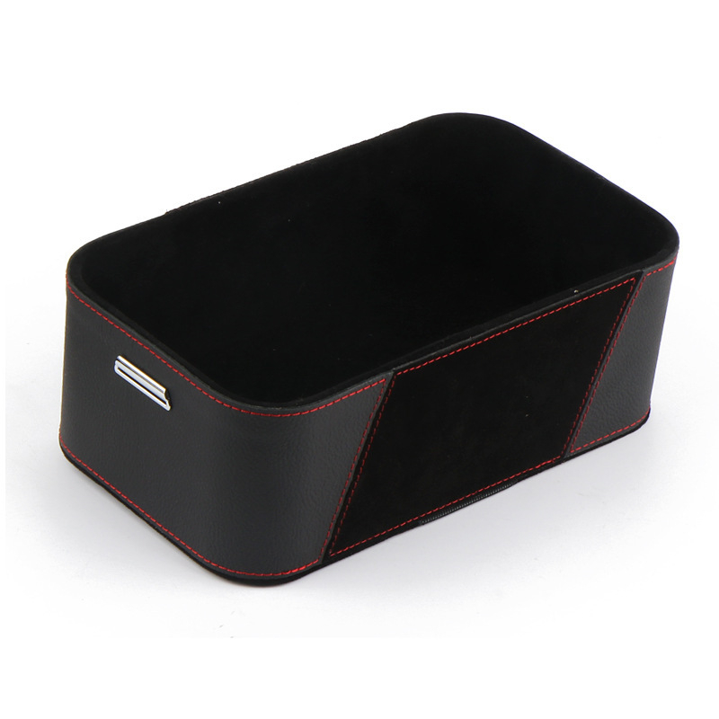 Velúrový organizér do auta na vreckovky a poháre — model 286, viacfunkčný úložný stojan na palubnej doske