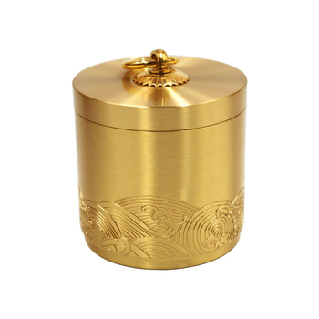 Popolník do auta - kov, značka Xin Copper, model popolník, sochárska úprava, hmotnosť 380 g