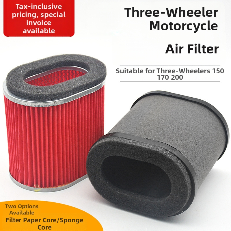 Vzduchový filter pre trojkolesový motocykel – Mojielong 003, papierové jadro so špongou, kompatibilný s trojkolesovými modelmi