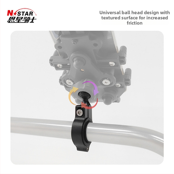 Star Knight univerzálna základňa na uchytenie riadidiel motocyklu s 17 mm guľovou hlavou pre kruhové trubky, držiak na telefón