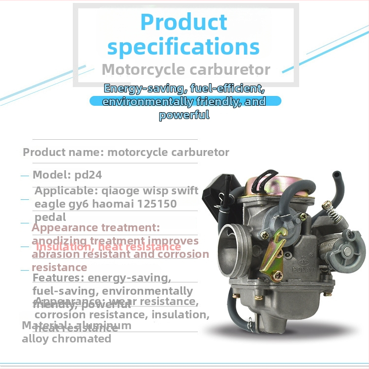 Mojielong karburátorová zostava pre skúter Guangyang 125 GY6125