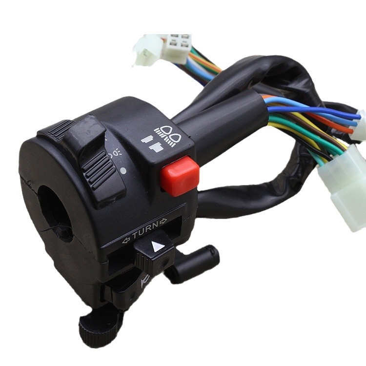 Zostava riadidiel na motorke so klaksónom, predným svetlom, elektrickým štartom a tlačidlom riadenia — Model TBT, Mojielong