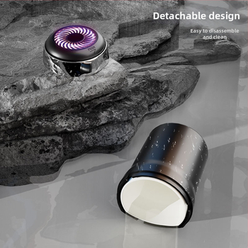 Auto popolník s keramickou vložkou, model Y26, materiál: ABS + keramická vložka, hmotnosť 265 g, LED nočné svetlo, atmosférické svetlo