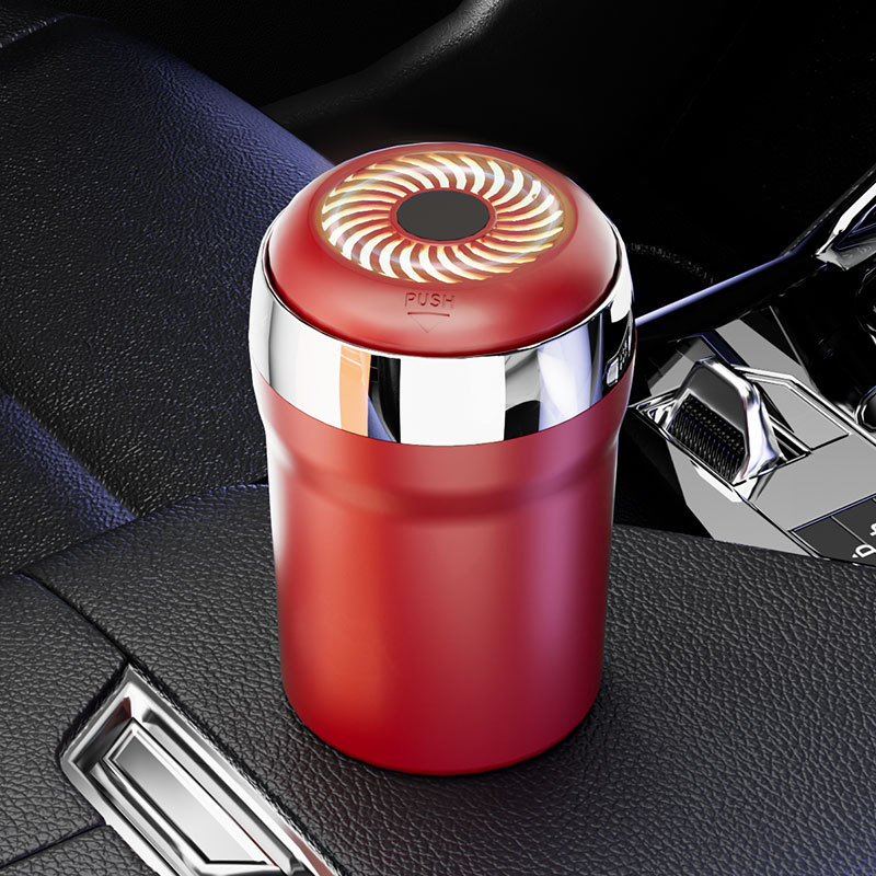 Auto popolník s keramickou vložkou, model Y26, materiál: ABS + keramická vložka, hmotnosť 265 g, LED nočné svetlo, atmosférické svetlo