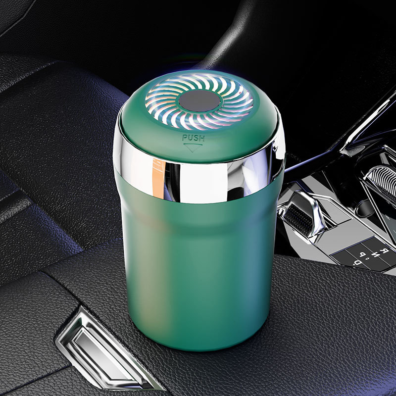 Auto popolník s keramickou vložkou, model Y26, materiál: ABS + keramická vložka, hmotnosť 265 g, LED nočné svetlo, atmosférické svetlo