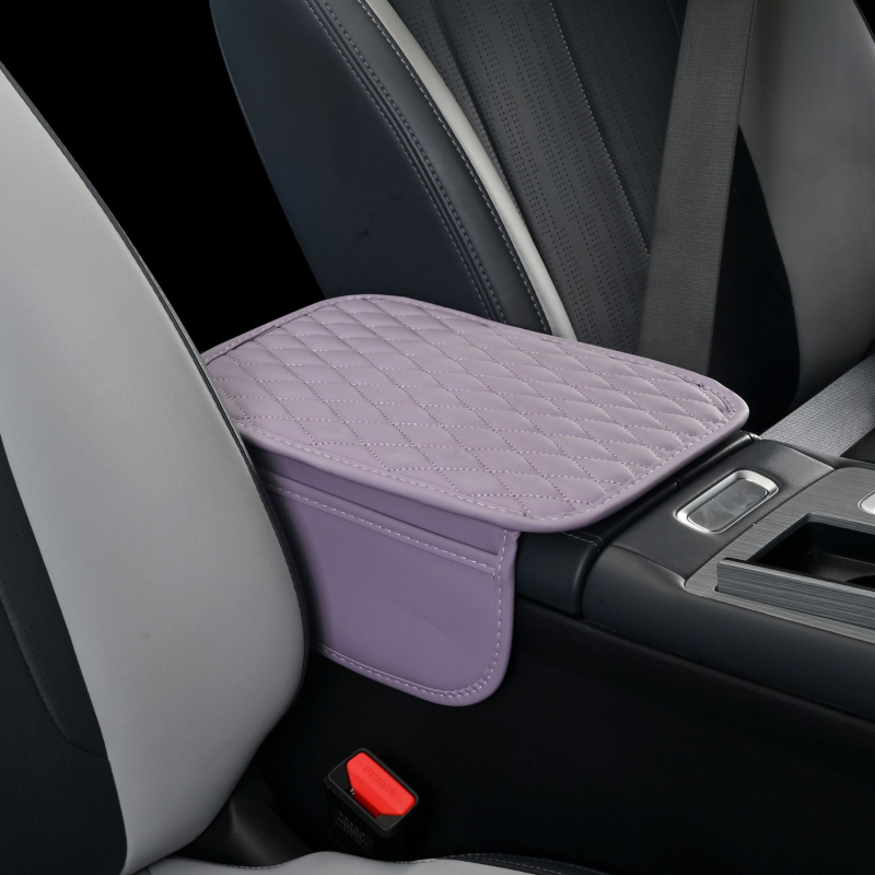 Ādas automašīnas centra roku balsts ar divām kabatām, izcelsme Zhejiang, vispārēja saderība, licencētas privātās preču zīmes: Jā