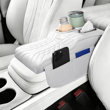 Ādas automašīnas krūzīšu turētājs un salvetēm uzglabāšanas organizētājs, universāla saderība, svars 450 g, pielāgošana pieejama