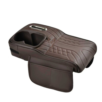 Ādas automašīnas krūzīšu turētājs un salvetēm uzglabāšanas organizētājs, universāla saderība, svars 450 g, pielāgošana pieejama