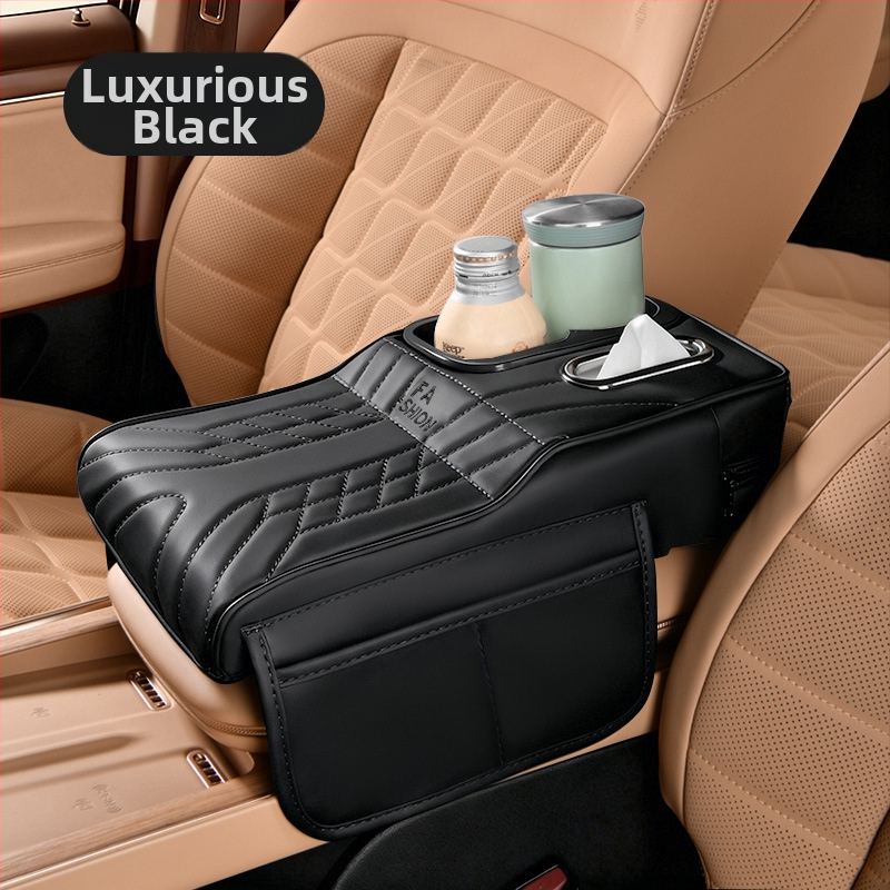 Ādas automašīnas krūzīšu turētājs un salvetēm uzglabāšanas organizētājs, universāla saderība, svars 450 g, pielāgošana pieejama