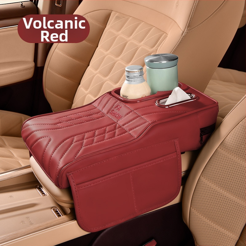 Ādas automašīnas krūzīšu turētājs un salvetēm uzglabāšanas organizētājs, universāla saderība, svars 450 g, pielāgošana pieejama