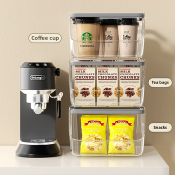 Box na stolné skladovanie z PP plastu, objem 1 L, stohovateľný, bez montáže