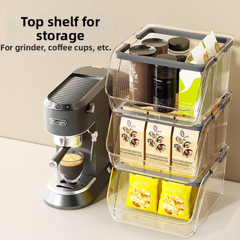 Box na stolné skladovanie z PP plastu, objem 1 L, stohovateľný, bez montáže