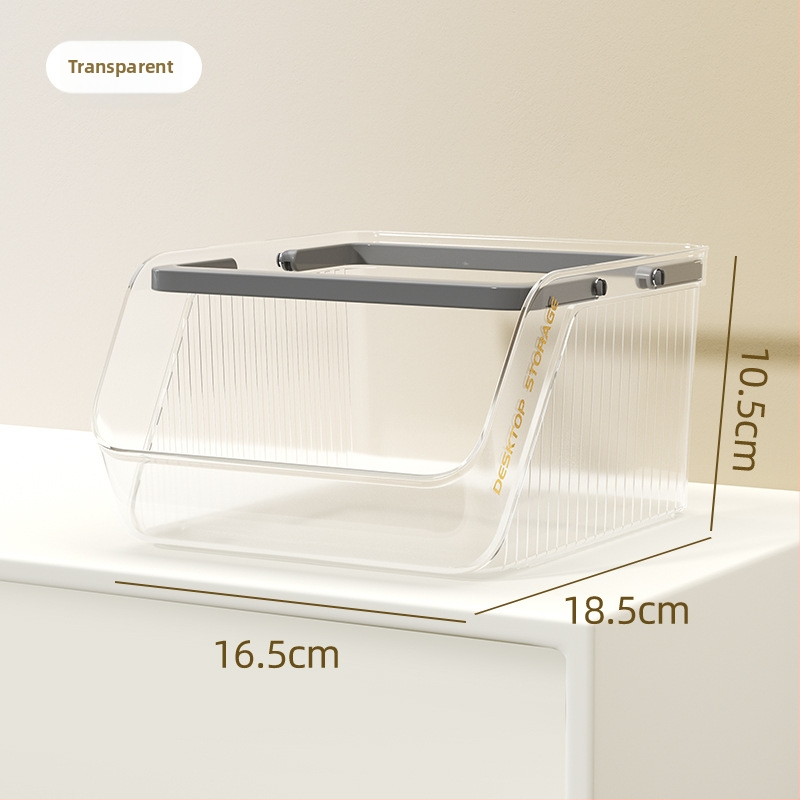 Box na stolné skladovanie z PP plastu, objem 1 L, stohovateľný, bez montáže