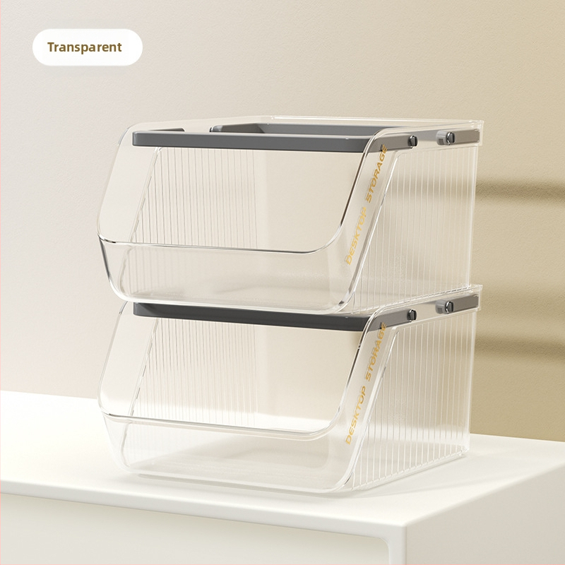 Box na stolné skladovanie z PP plastu, objem 1 L, stohovateľný, bez montáže