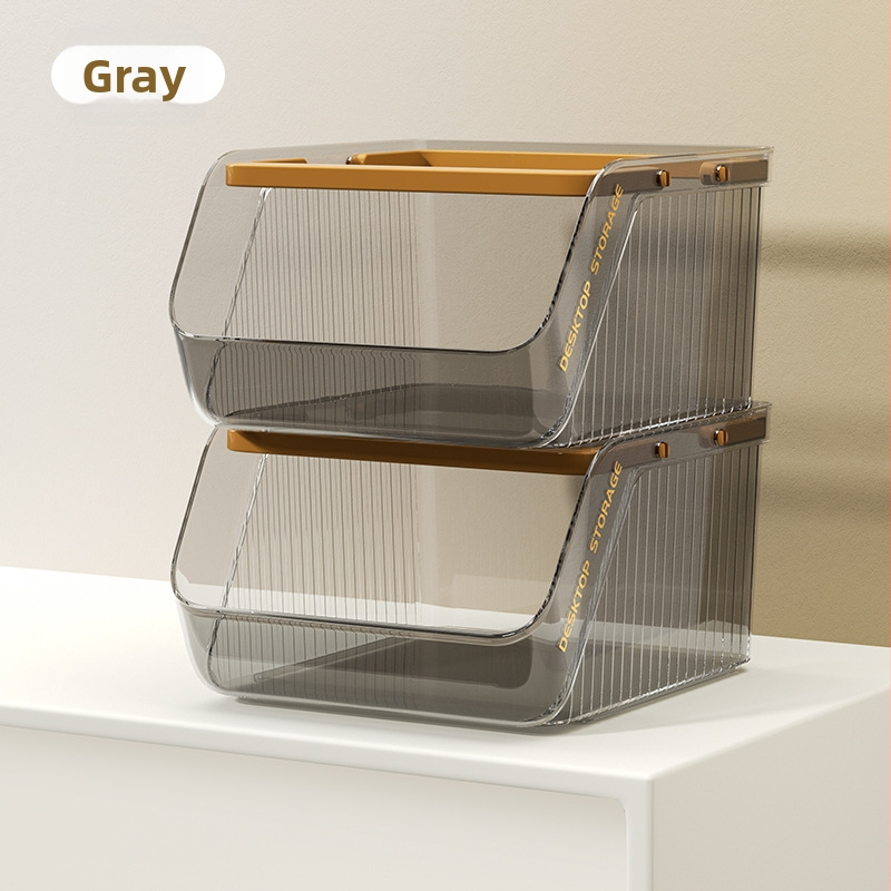 Box na stolné skladovanie z PP plastu, objem 1 L, stohovateľný, bez montáže