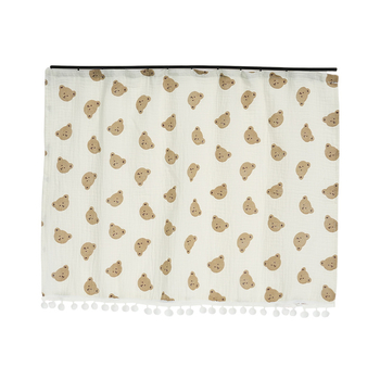 Záves do auta pre okno s integrovanou koľajnicou, dvojvrstvové bavlnené vlákno, montáž typu karta, karikatúrny štýl s motívom vetra, karikatúrny vzor