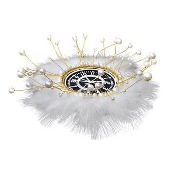 Unutrašnjost automobila: dekoracija za središnju konzolu s perlama, krunom i perom, protivklizna podloga; materijal PVC Pearl Metal; personalizacija; otisnuti logotip; branda Thousand Oaks