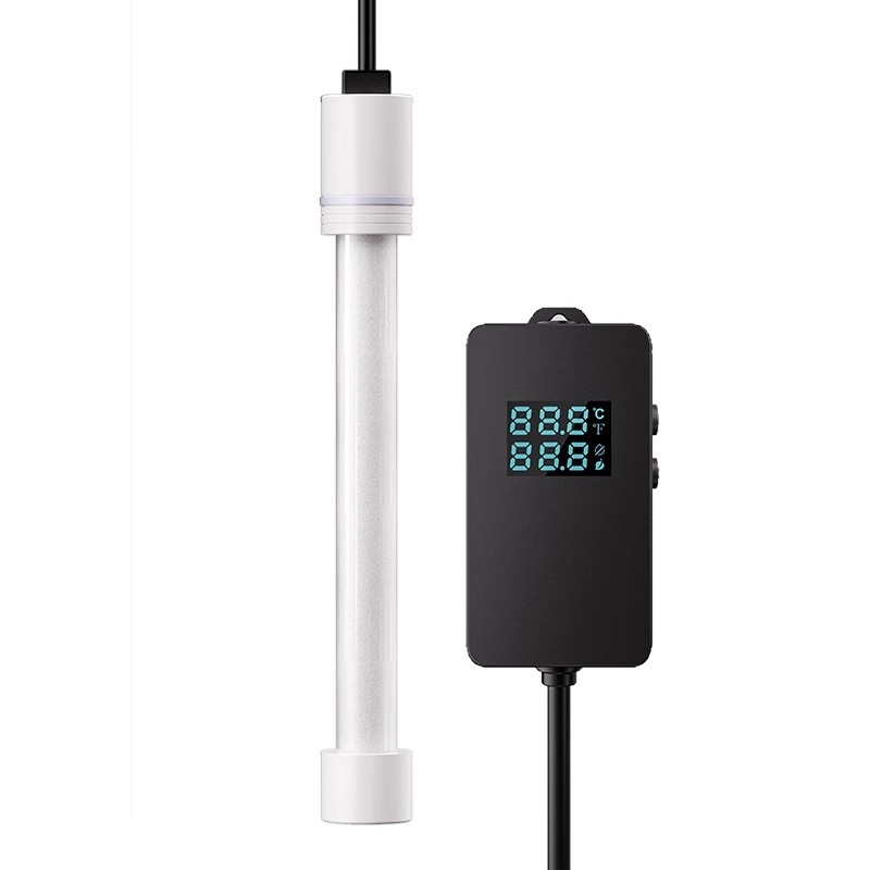 Kvarcové sklenené vykurovacie tyč pre akvárium s termostatom – výbušnému odolná, pre akváriá s korytnačkami – 60W/100W/200W/300W/500W, Yee