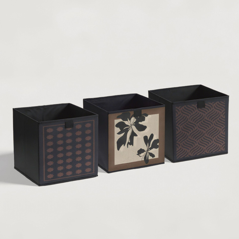 Skladacia úložná krabica z Oxfordovej látky, 27 L, s vekom, nový čínsky štýl