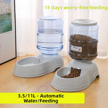 11L Automatický krmovač a zásobník vody pre psy a mačky, Neodnímateľný dizajn, Bez aplikácie