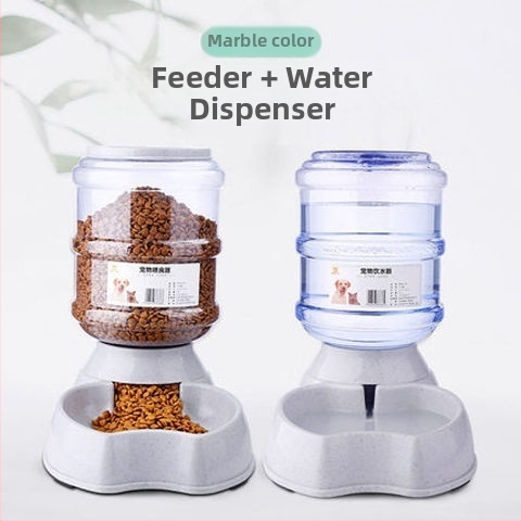 11L Automatický krmovač a zásobník vody pre psy a mačky, Neodnímateľný dizajn, Bez aplikácie