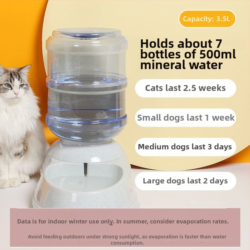 11L Automatický krmovač a zásobník vody pre psy a mačky, Neodnímateľný dizajn, Bez aplikácie