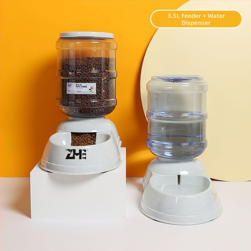 11L Automatický krmovač a zásobník vody pre psy a mačky, Neodnímateľný dizajn, Bez aplikácie