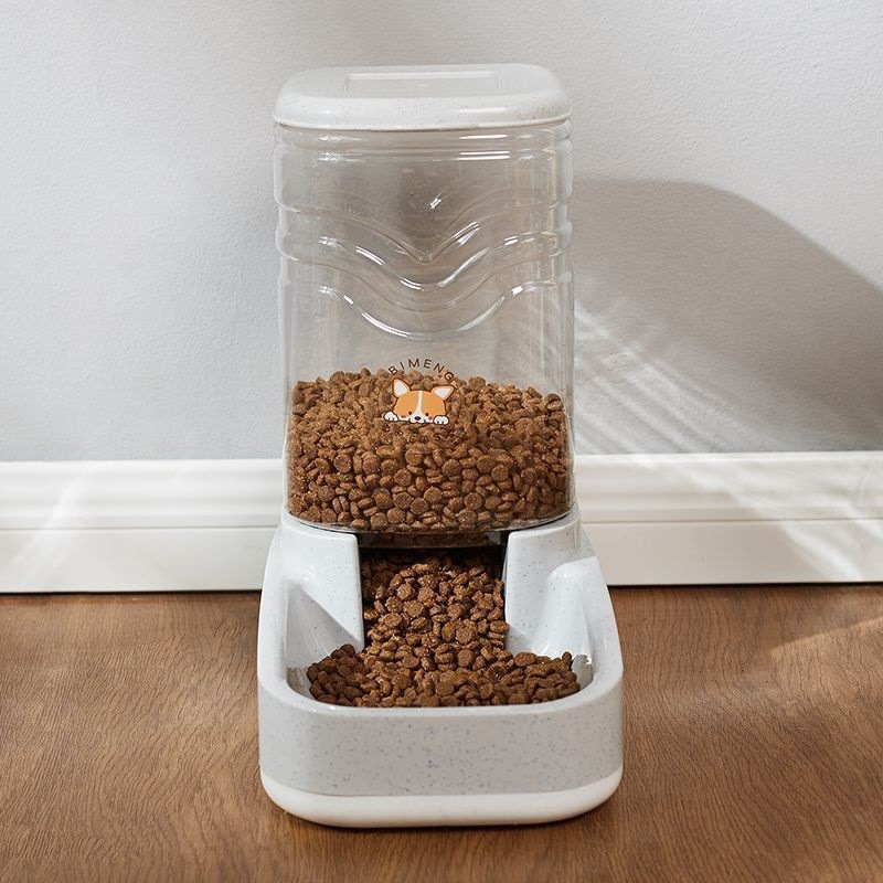 11L Automatický krmovač a zásobník vody pre psy a mačky, Neodnímateľný dizajn, Bez aplikácie
