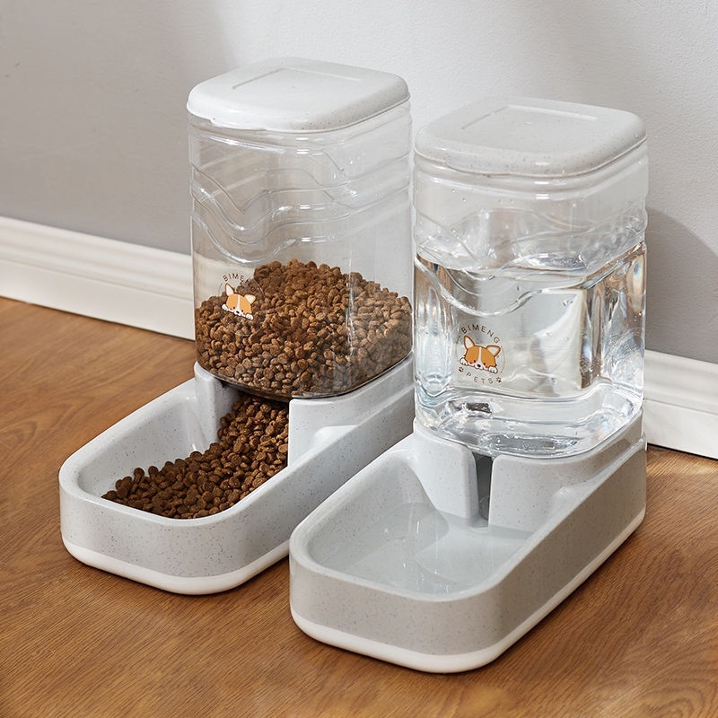 11L Automatický krmovač a zásobník vody pre psy a mačky, Neodnímateľný dizajn, Bez aplikácie