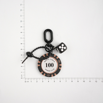 Prívesok na kľúče z živice – kreslený štýl, značka DIY, individuálne balené