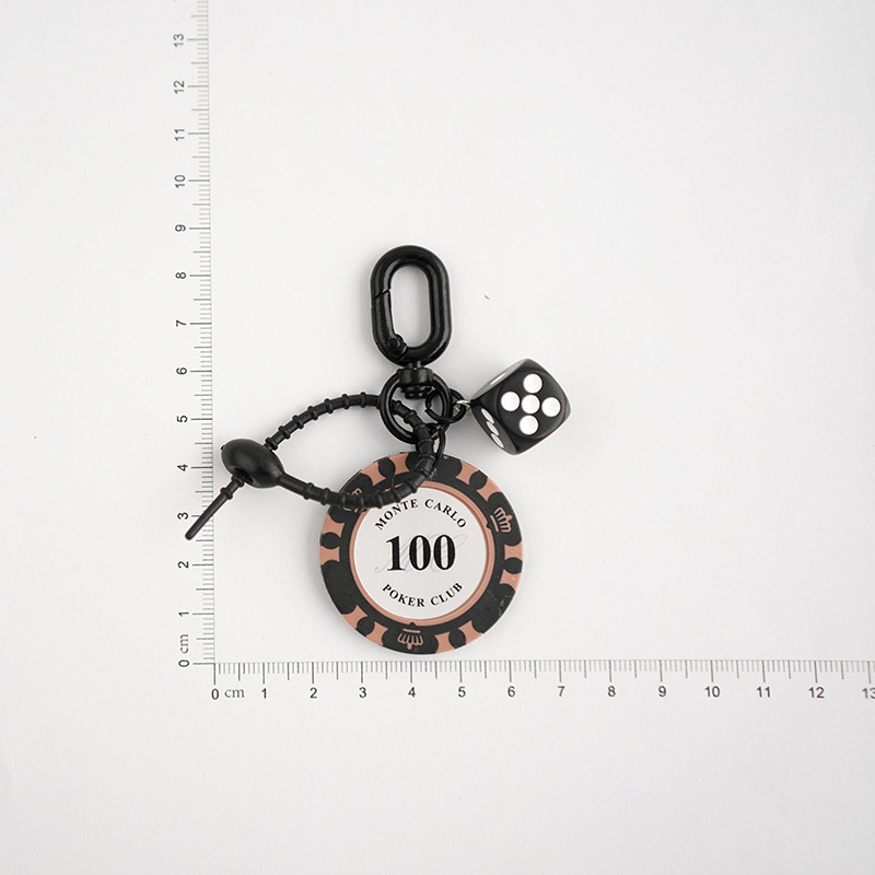 Prívesok na kľúče z živice – kreslený štýl, značka DIY, individuálne balené