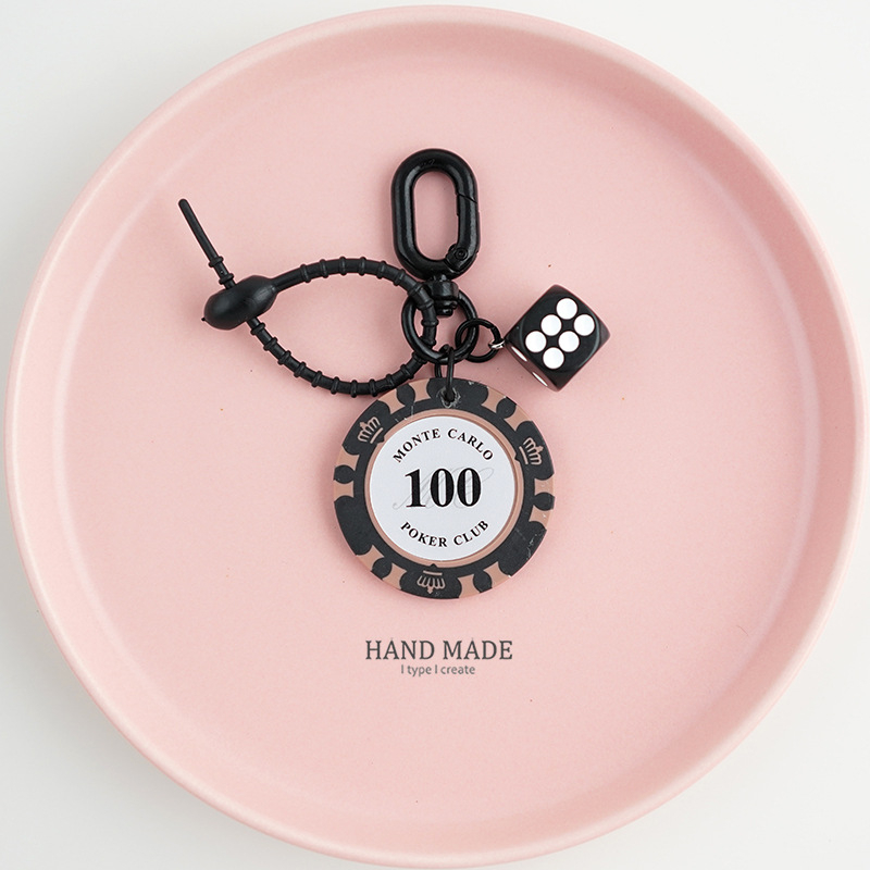 Prívesok na kľúče z živice – kreslený štýl, značka DIY, individuálne balené