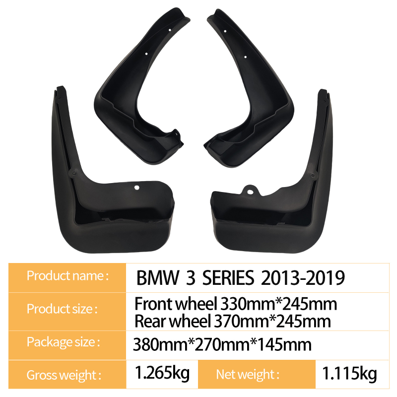 Blatník na koleso pre BMW 3 Series (2013-2019) – Jemichi, plast, kód produktu 10001