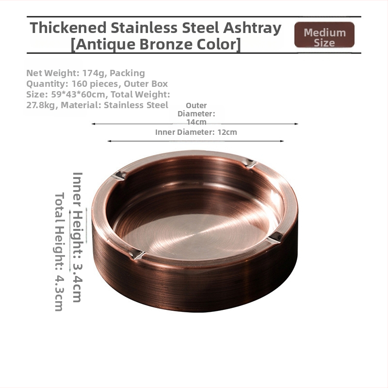 Kaiwang popolník z nehrdzavejúcej ocele – opakovane použiteľný, moderný minimalistický dizajn pre kaviarne a bary