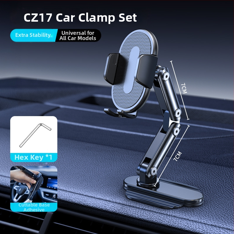 Držiak do auta na telefón s magnetickým uchytením, lepiaca základňa prispôsobiteľná pre palubnú dosku, kovová konštrukcia, 15W nabíjanie