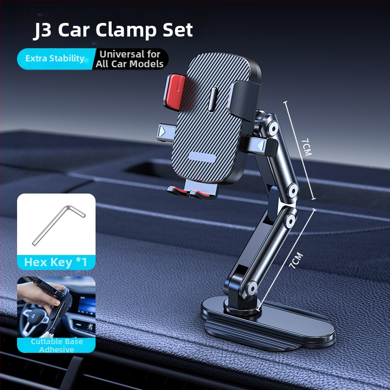 Držiak do auta na telefón s magnetickým uchytením, lepiaca základňa prispôsobiteľná pre palubnú dosku, kovová konštrukcia, 15W nabíjanie