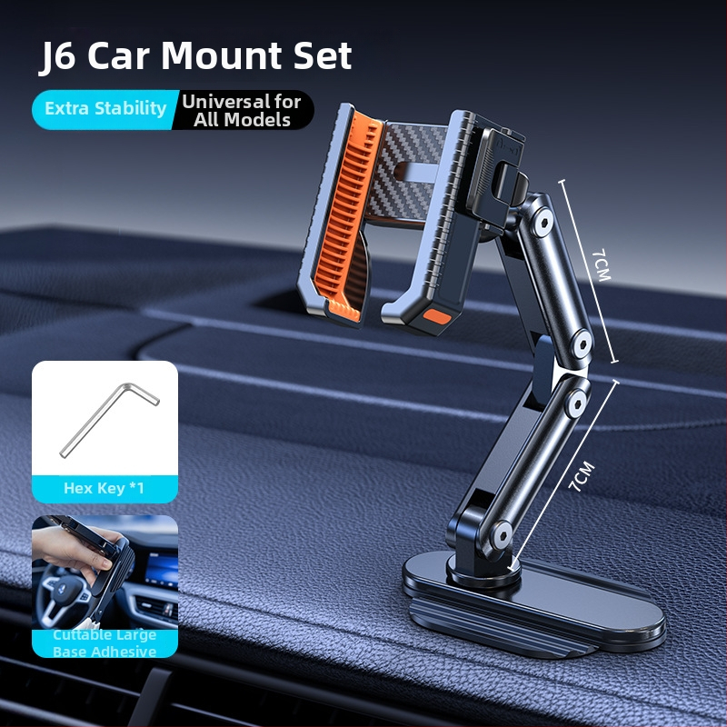 Držiak do auta na telefón s magnetickým uchytením, lepiaca základňa prispôsobiteľná pre palubnú dosku, kovová konštrukcia, 15W nabíjanie