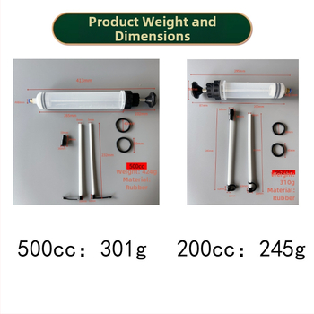 Automobilový dvojúčelový vákuový extraktor oleja, veľký striekačkový typ nástroja na výmenu oleja, kovová konštrukcia