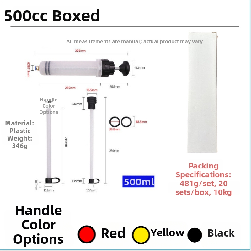 Automobilový dvojúčelový vákuový extraktor oleja, veľký striekačkový typ nástroja na výmenu oleja, kovová konštrukcia