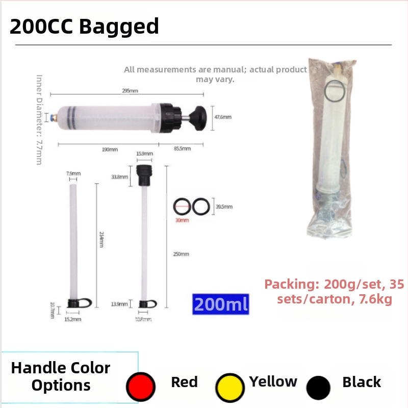 Automobilový dvojúčelový vákuový extraktor oleja, veľký striekačkový typ nástroja na výmenu oleja, kovová konštrukcia