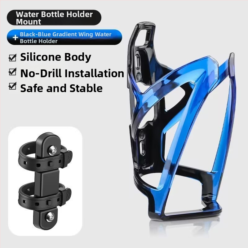 Držiak na fľašu vody pre detské horské bicykle a elektrické bicykle, z polykarbonátu, nastaviteľný, montáž bez vŕtania