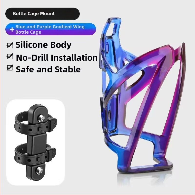 Držiak na fľašu vody pre detské horské bicykle a elektrické bicykle, z polykarbonátu, nastaviteľný, montáž bez vŕtania