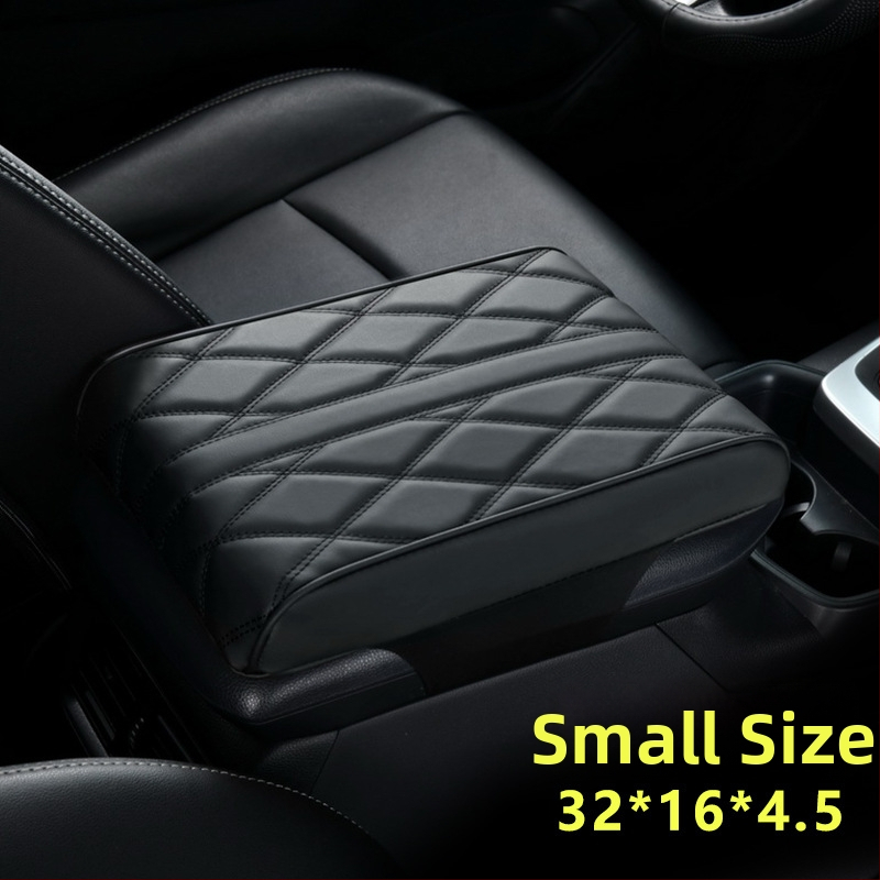 Ādas automobiļa rokasbalsta spilvens ar atmiņas putām, pacēlājs, universāla saderība, pielāgota apstrāde