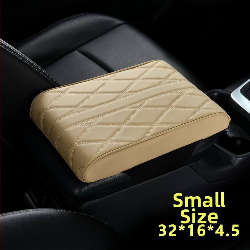 Ādas automobiļa rokasbalsta spilvens ar atmiņas putām, pacēlājs, universāla saderība, pielāgota apstrāde