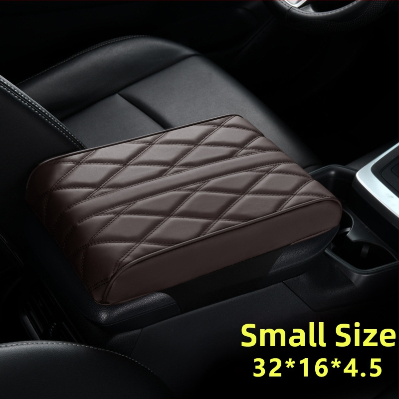 Ādas automobiļa rokasbalsta spilvens ar atmiņas putām, pacēlājs, universāla saderība, pielāgota apstrāde