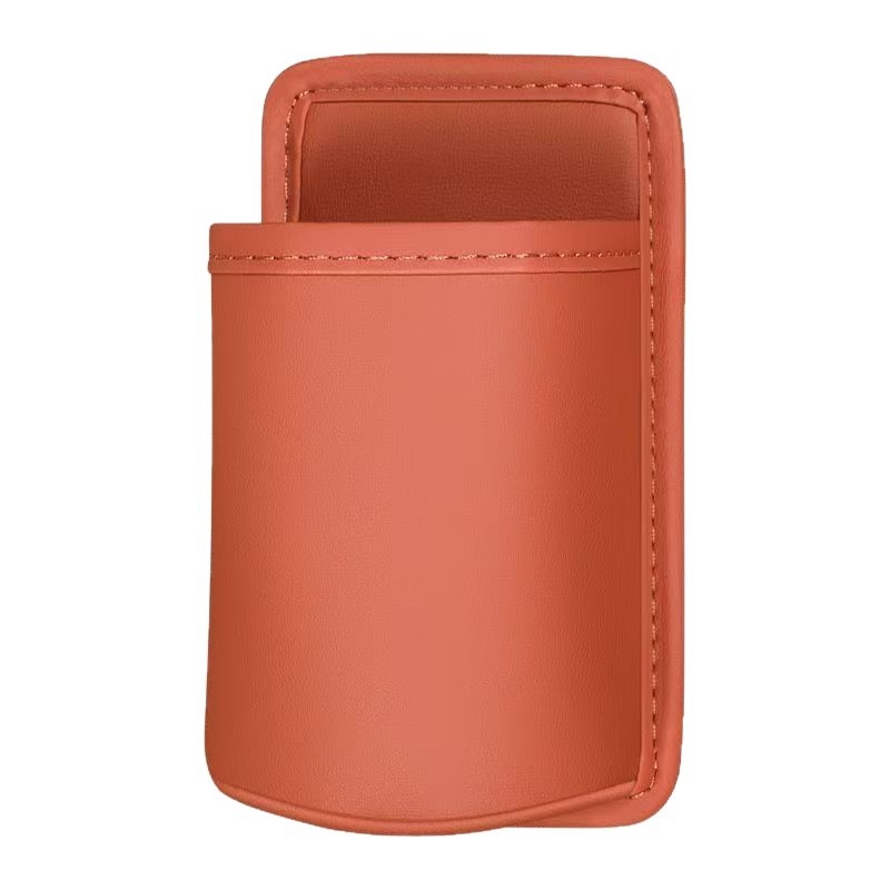Kožený držiak na pohár v aute a zadná skrinka na uloženie vzadu pri operadle dverí — Značka Fadil, Model Storage Box, Číslo položky Cup Holder