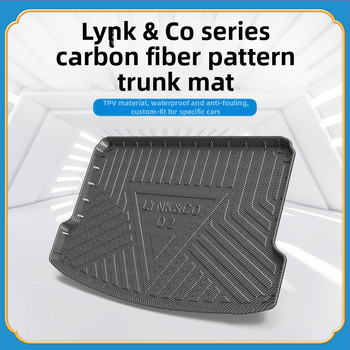 TPV rohož do batožinového priestoru s karbónovým vzorom pre Lynk & Co 01/02/03 Pro/05/06/09 – nepremokavá, odolná voči opotrebeniu, značka CENFUN