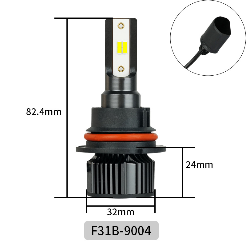 LED predné svetlá pre auto, vysoký výkon, obojstranné CSP1860 LED, 50W, 12V, IP67, 2300 lm, univerzálne použitie (H1/H3/H4/H7/H11/9005/9006/9012)